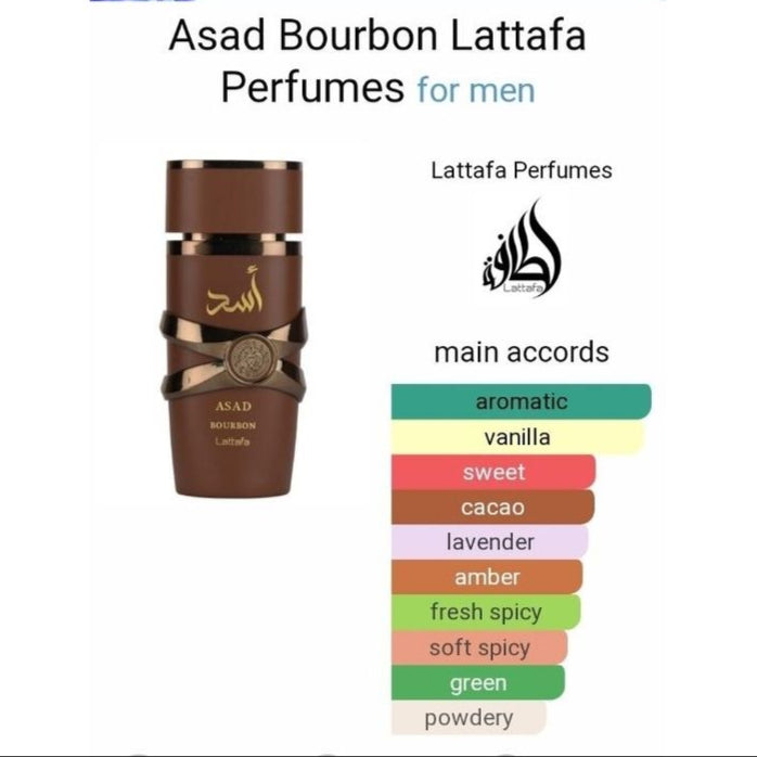 LATTAFA ASAD BOURBON EAU DE PARFUM FOR MEN & WOMAN DECANT