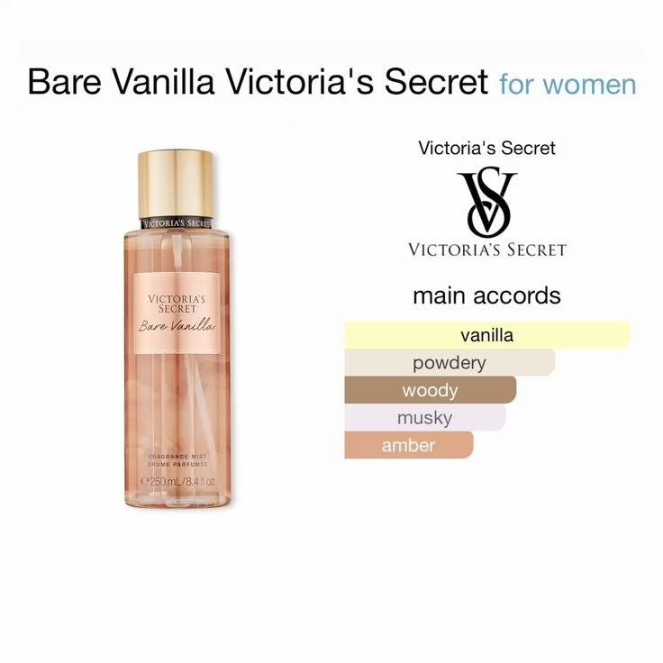 VICTORIA'S SECRET BARE VANILLA SHIMMER MIST FOR HER DECANT