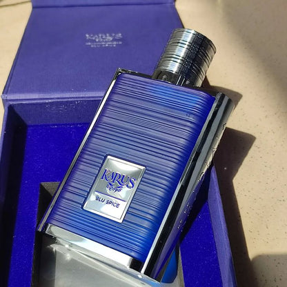 KHADLAJ KARUS BLUE SPICE EAU DE PARFUM FOR MEN & WOMEN DECANT