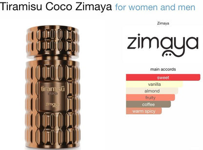 ZIMAYA TIRAMISU COCO EDP FOR WOMEN AND MEN DECANT